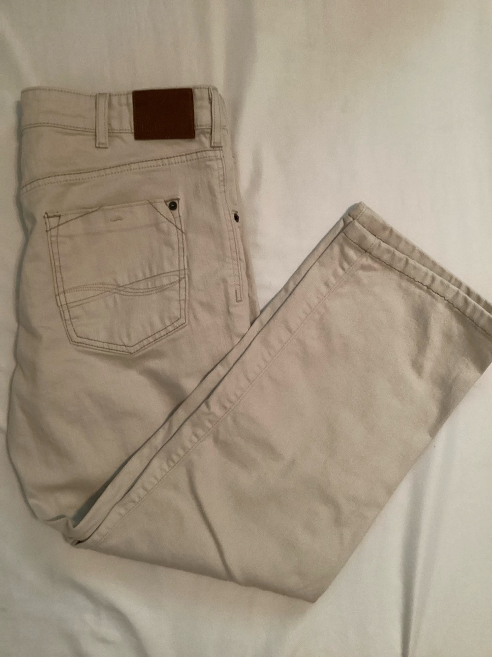 Lee Modern Series Men’s Beige L342 Straight Leg Straight Fit Jeans Size 36x30